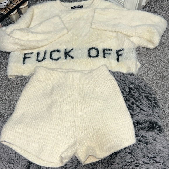 Nwot Nasty Gal F Off PJ Lounge Set - Picture 2 of 6